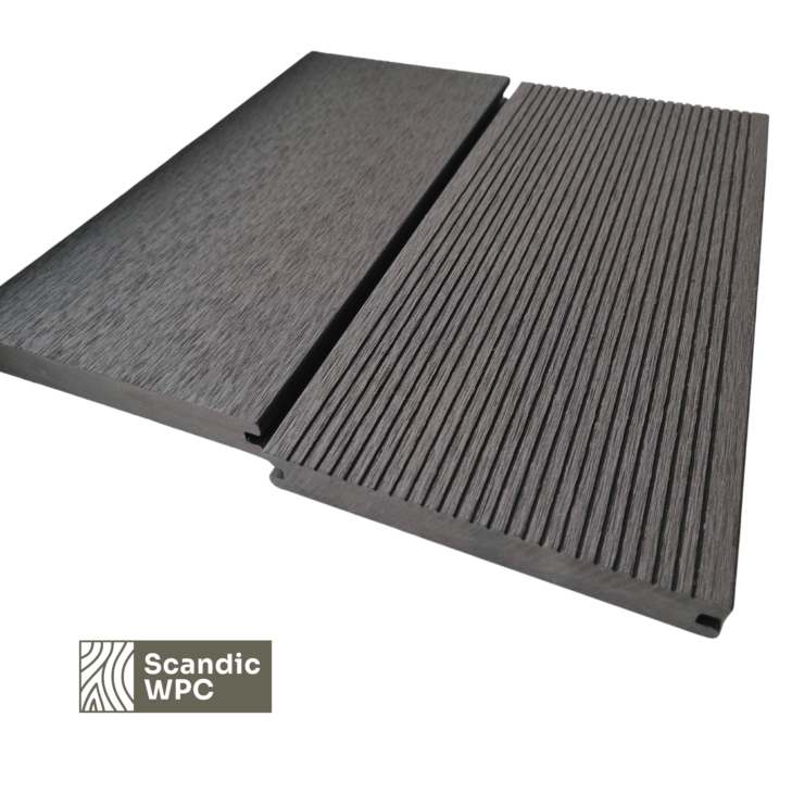 WPC terasinės lentos Solid Volcanic Grey