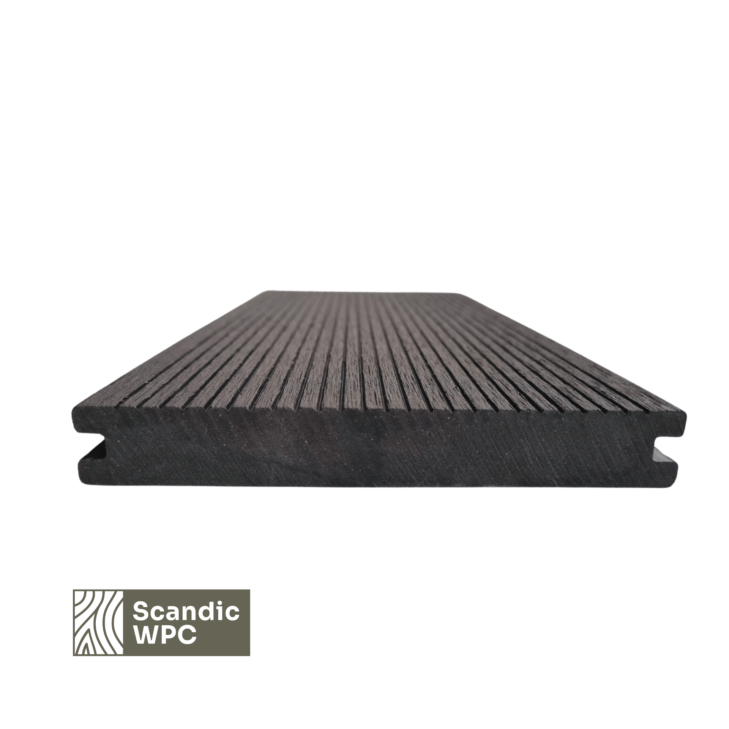 WPC terasinės lentos Solid Volcanic Grey
