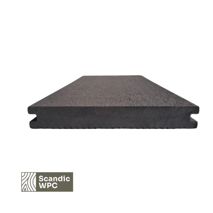 WPC terasinės lentos Solid Volcanic Grey